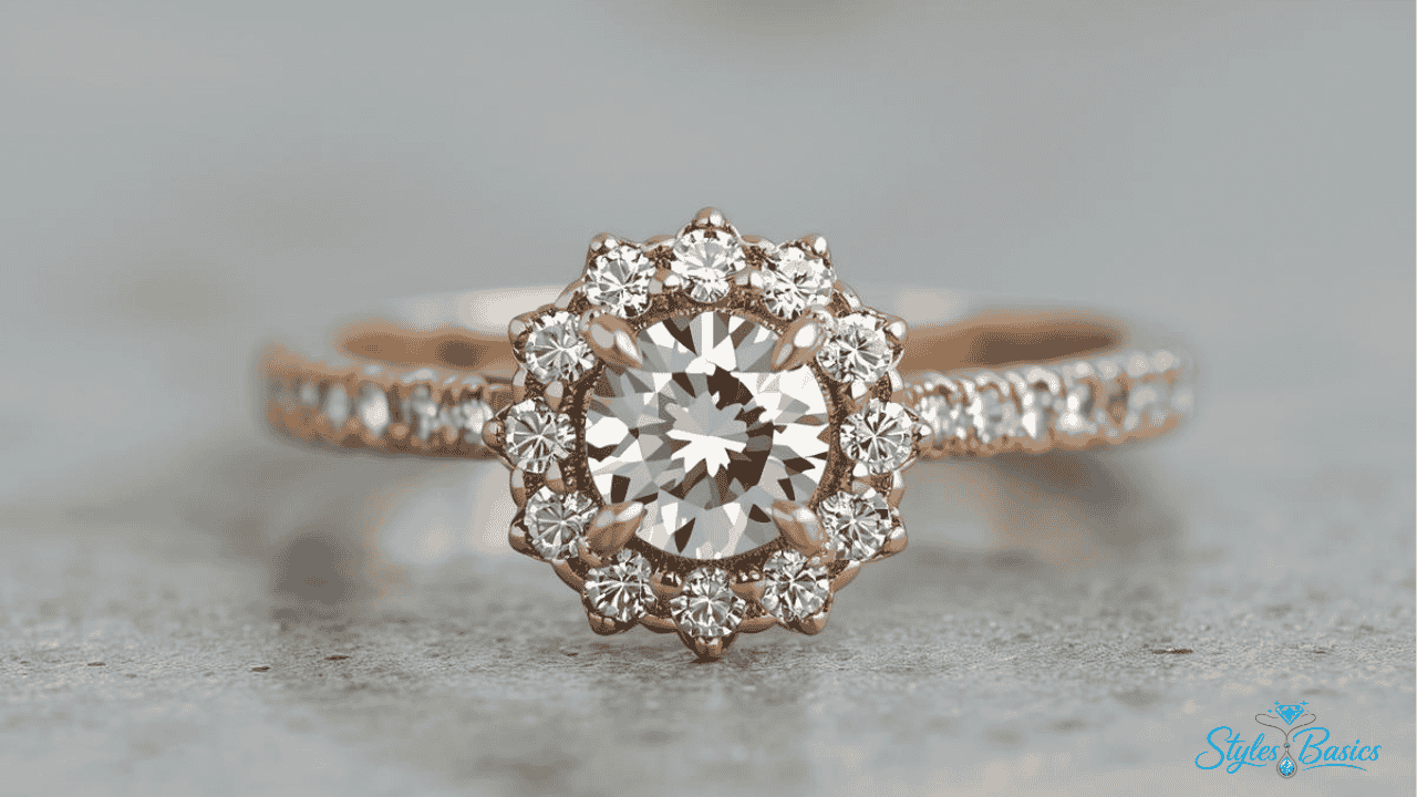 floral engagement rings