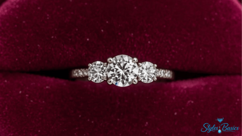 three stone engagement rings